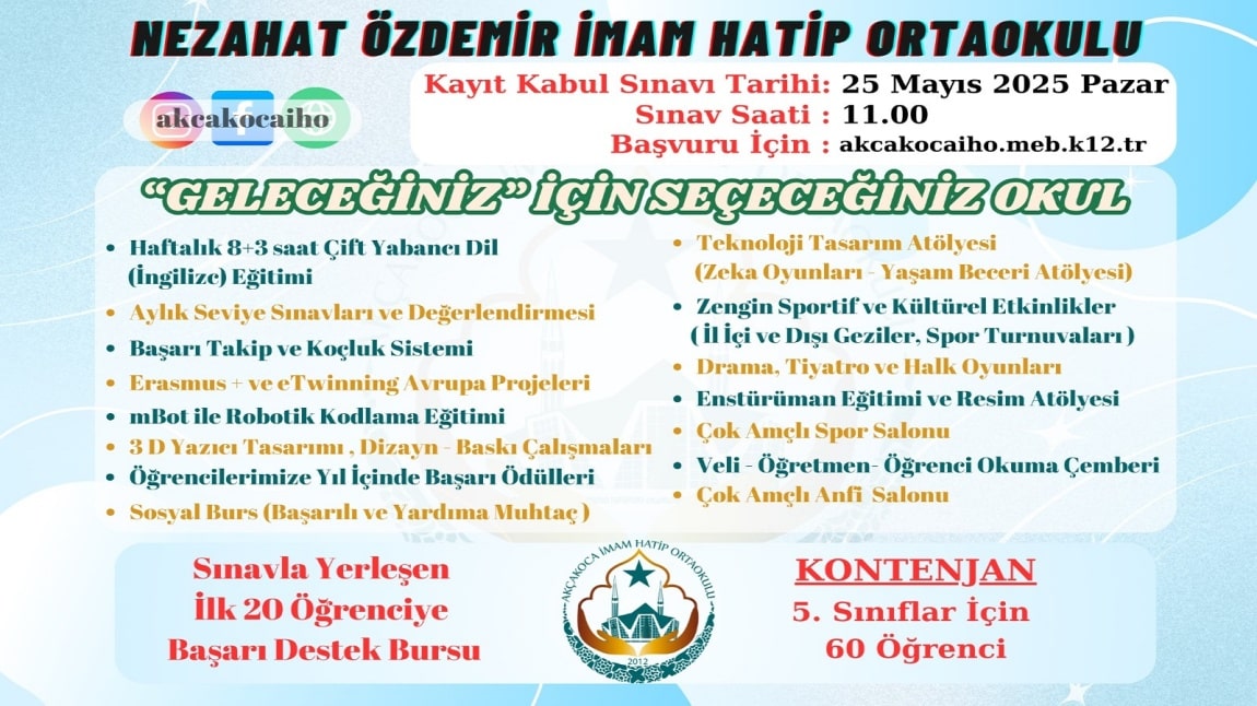 Kayıt Kabul Sınavı Başvuruları Başladı.